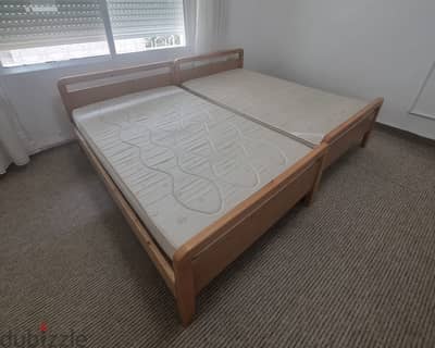 سريرين + فرشتين للبيع || Two Matresses + Two Beds