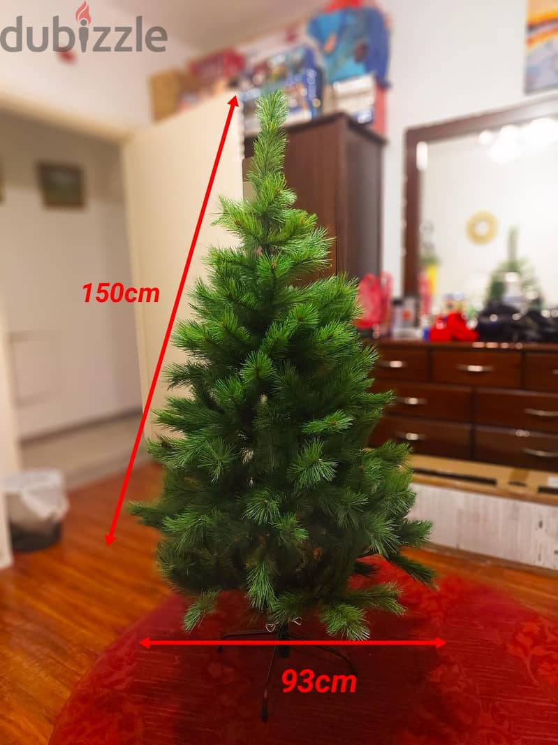 شجرة عيد الميلاد ١٥٠ سم كثيفة مستورد 150cm artificial Christmas tree 1