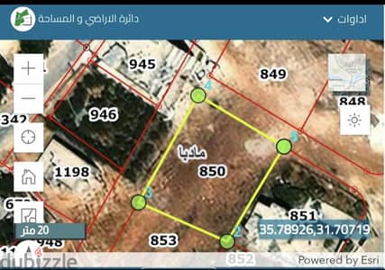 land In Madaba For Sale 850m2