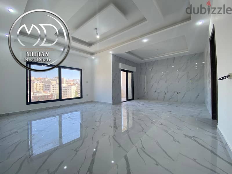 شقق دوبلكس طابق أخير مع روف للبيع خلدا مساحات 205م مع تراسات تشطيبات د 4