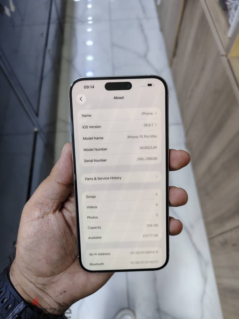 IPHONE 15 PRO MAX 245GB USED 1