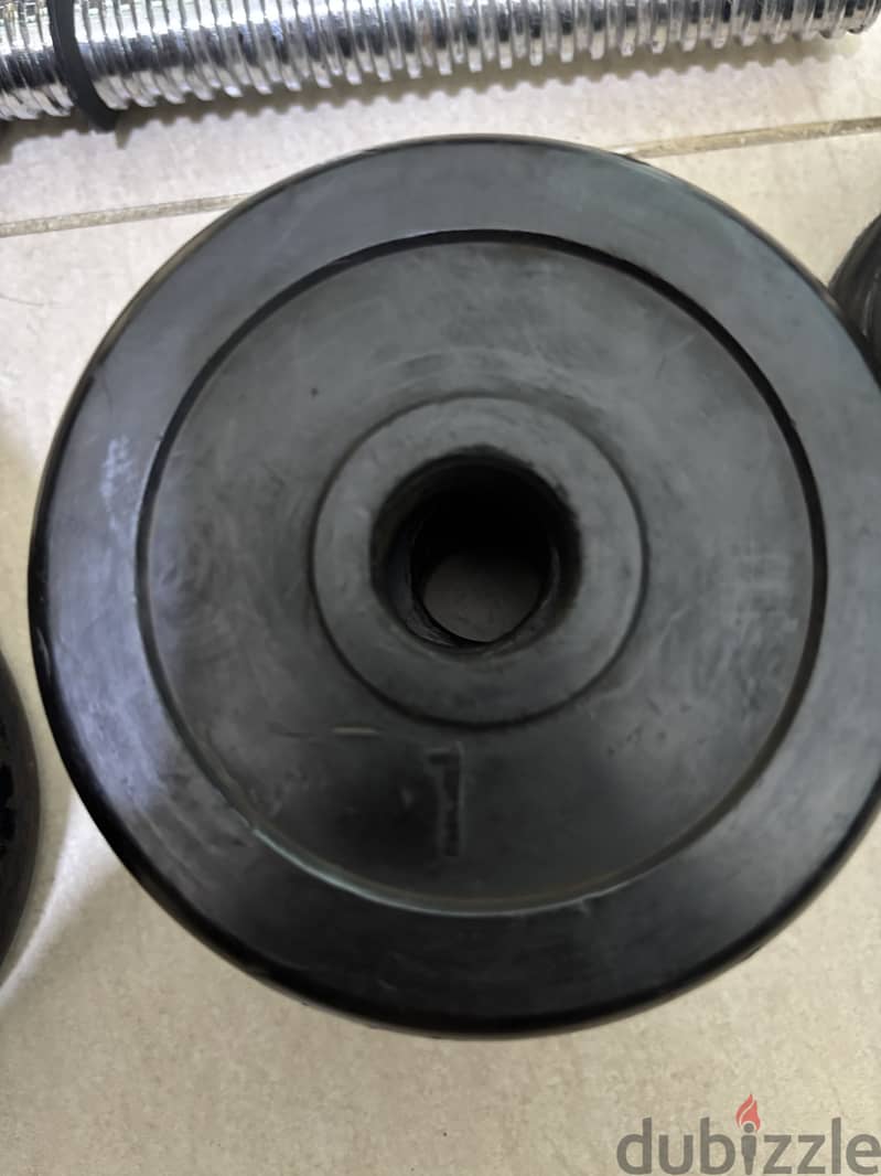 طقم اوزان 90KG السعر قابل للتفاوض بشكل ممتاز 11