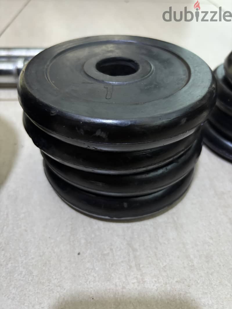 طقم اوزان 90KG السعر قابل للتفاوض بشكل ممتاز 12
