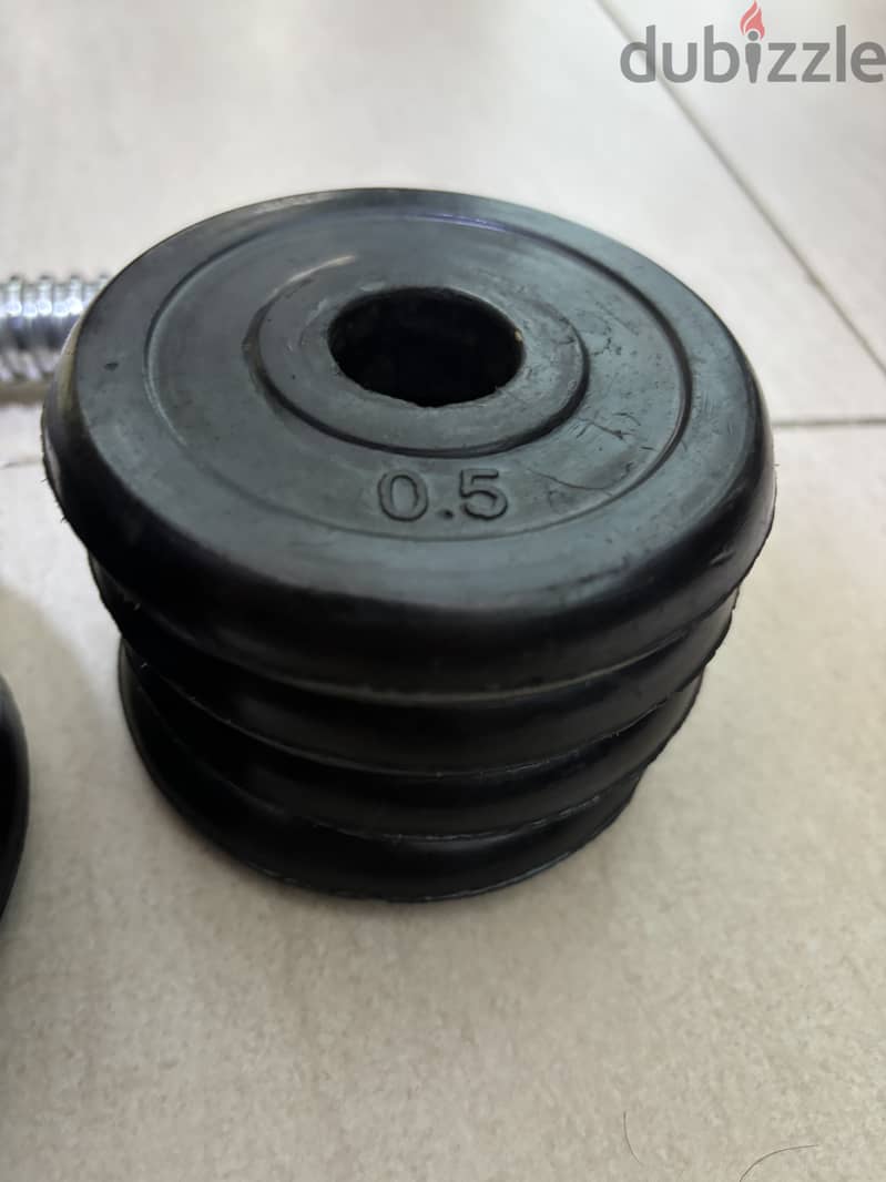 طقم اوزان 90KG السعر قابل للتفاوض بشكل ممتاز 14