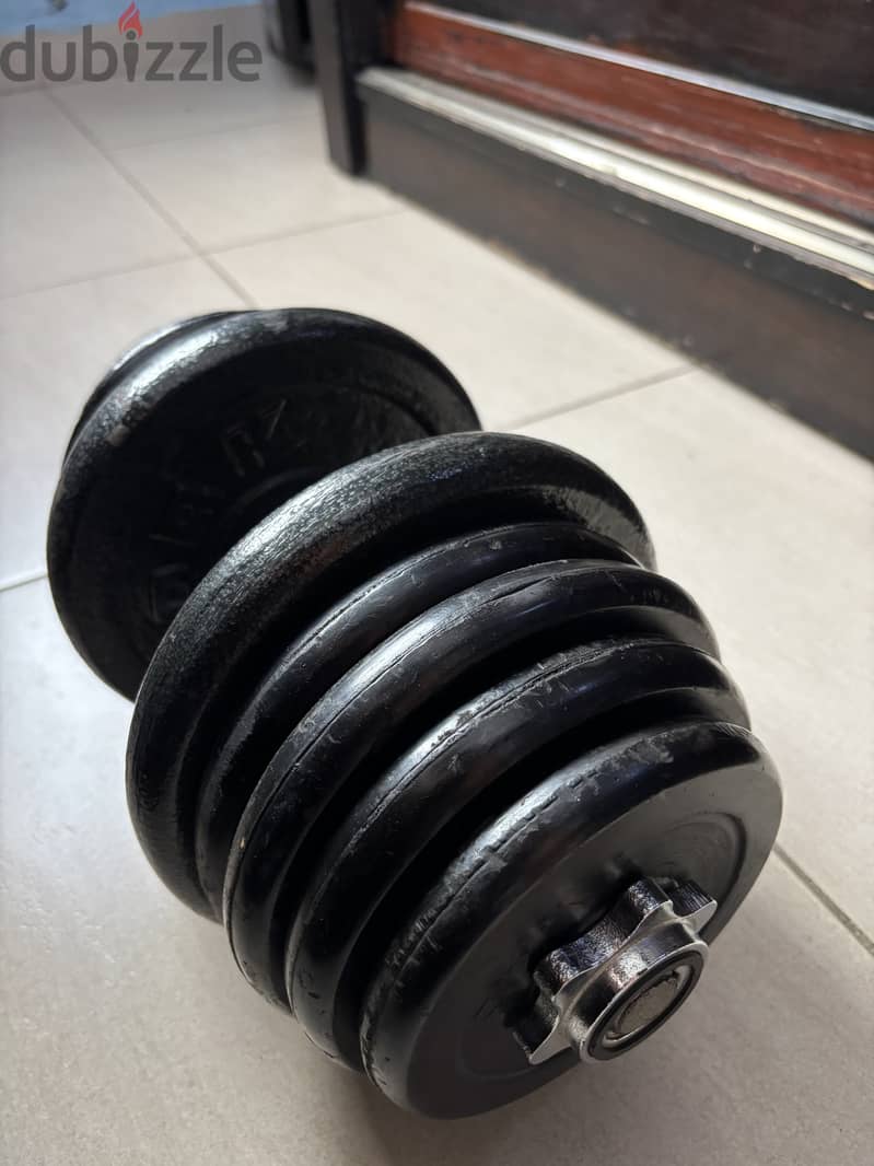 طقم اوزان 90KG السعر قابل للتفاوض بشكل ممتاز 19