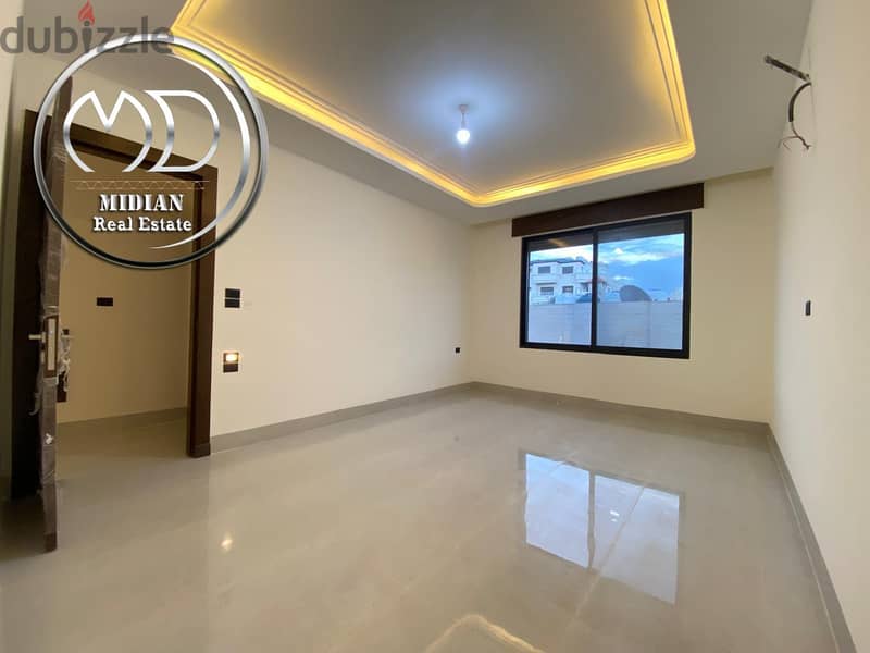 شقق دوبلكس جديدة طابق أخير مع روف للبيع الرابية مساحات 240م & 250م مع 9