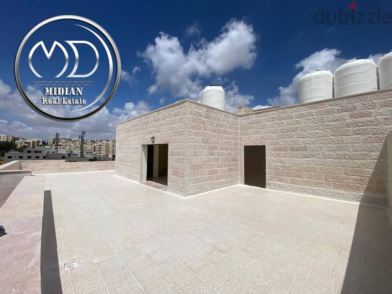 شقة دوبلكس جديدة طابق أخير مع روف للبيع خلدا مساحة 200م مع تراسات تشطي 7