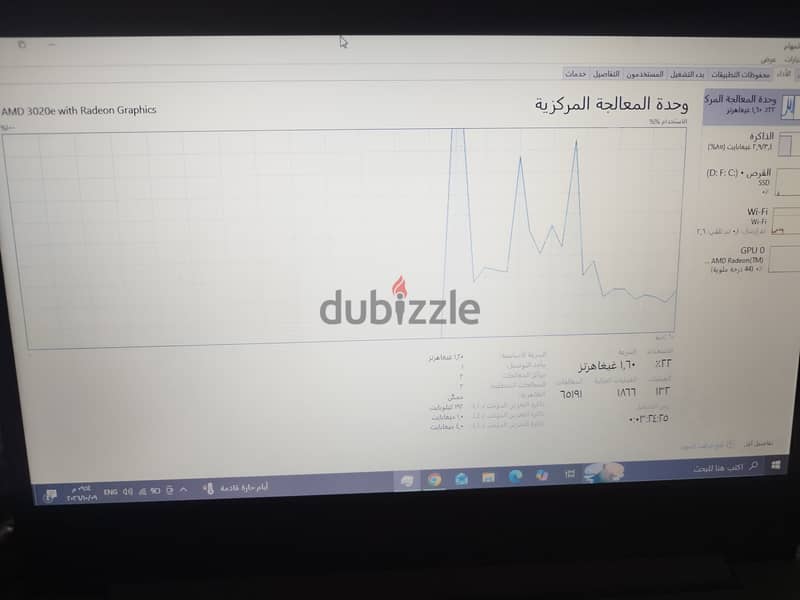 LENOVO LENOVO AMD 3020e with Radeon Graphics 512 بحالة ممتازة 2