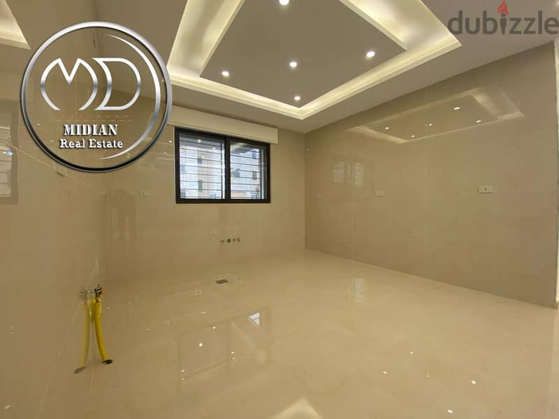 شقة دوبلكس جديدة طابق اخير مع روف للبيع الرابية مساحة 205م مع تراسات ت 2