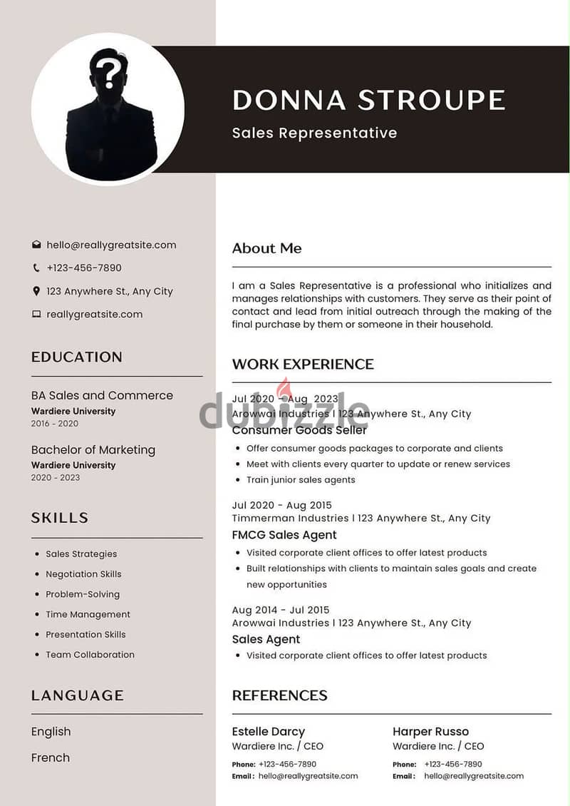 تصميم cv ATS 11